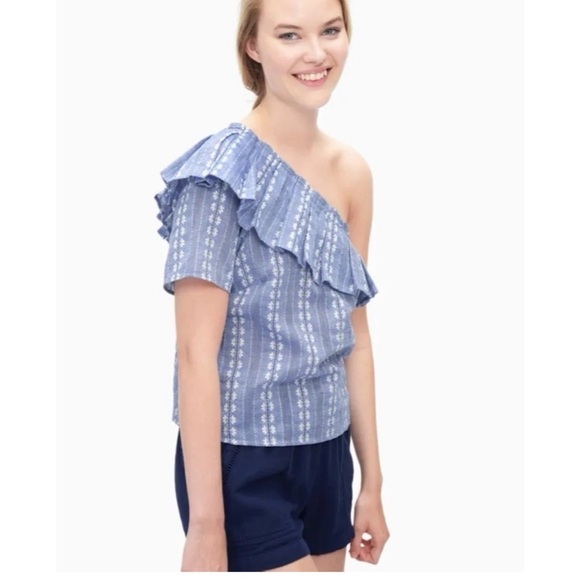 [Splendid] Floral Embroidered Off Shoulder Top - Picture 3 of 7